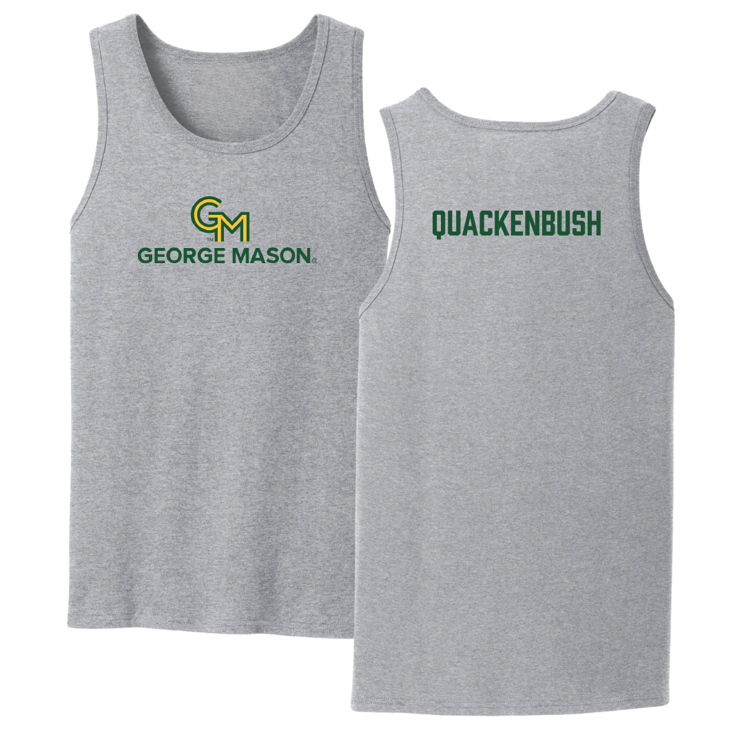 George Mason University Swimming & Diving Sport Gray Tank Top - Matt Quackenbush