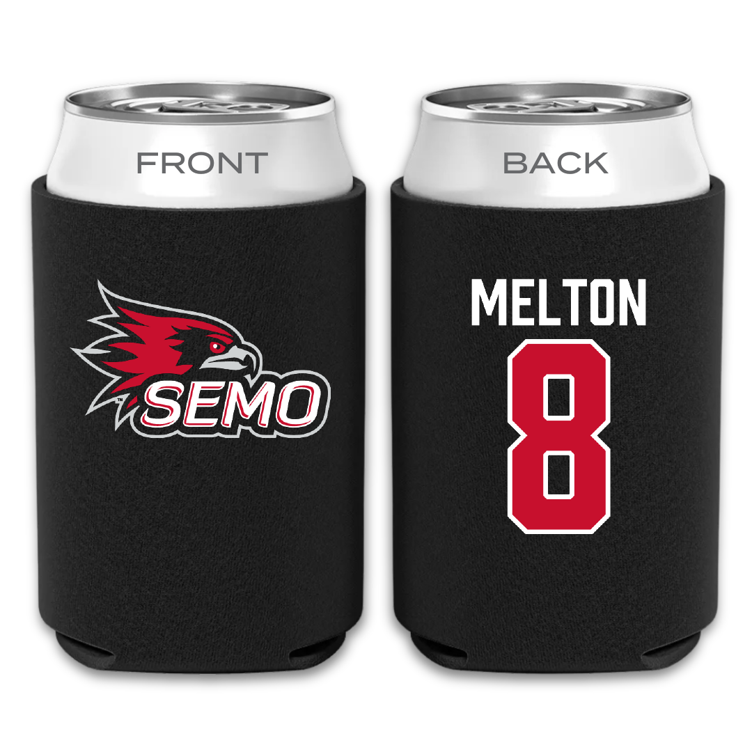 Southeast Missouri State University Softball Black Can Cooler - #8 Sydney Melton