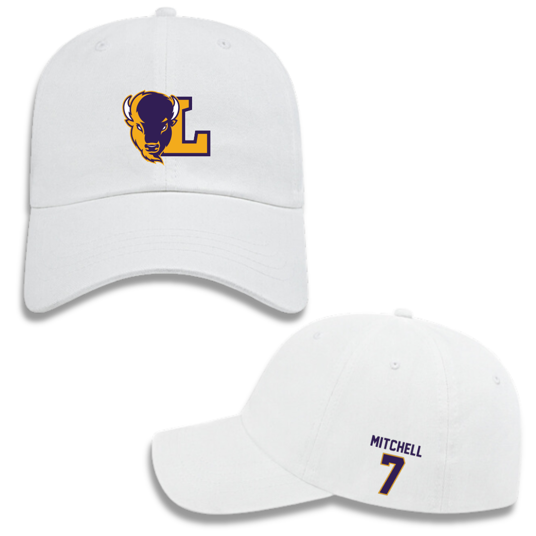 Lipscomb University Baseball White Hat - #7 Joey Mitchell