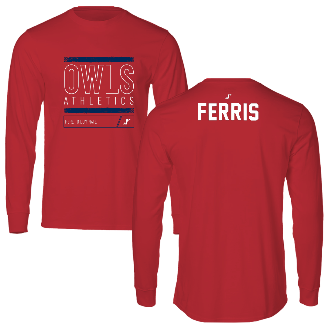 Florida Atlantic University Dance Red Dominate Performance Long Sleeve - Caroline Ferris