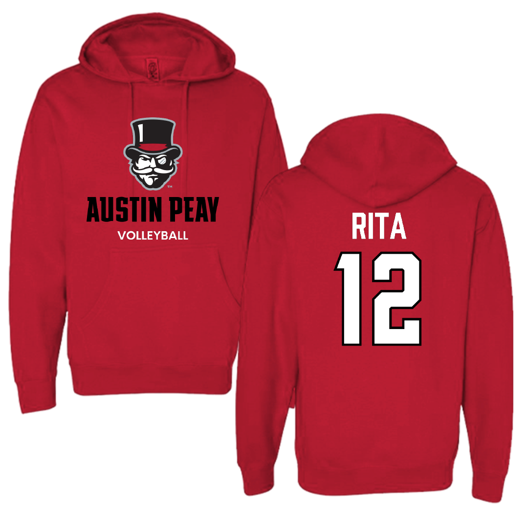 Austin Peay State University Volleyball (W) Red Hoodie - #12 Anna Rita