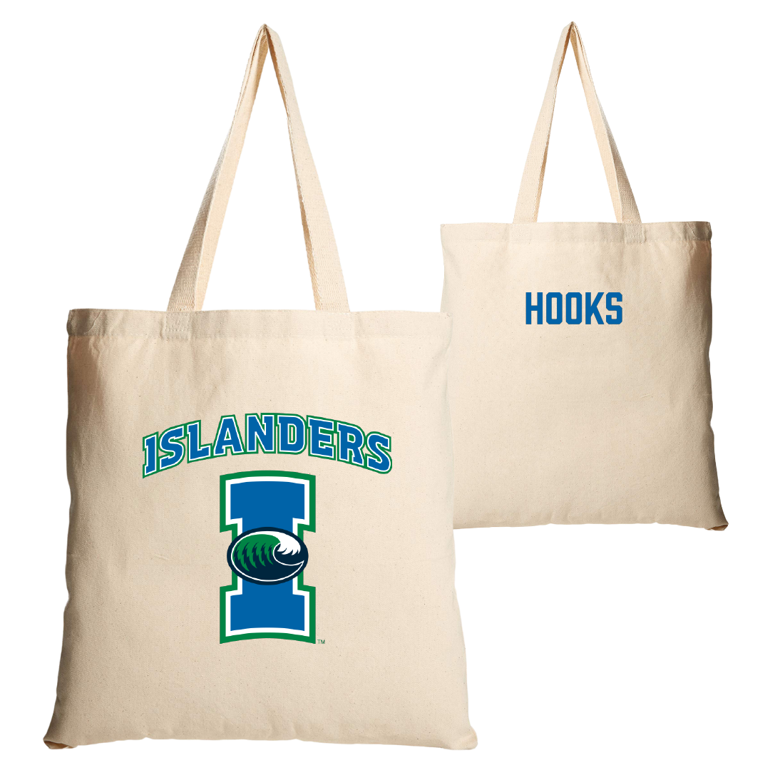 Texas A&M University-Corpus Christi TF and XC Tan Canvas Tote Bag - Damacio Hooks