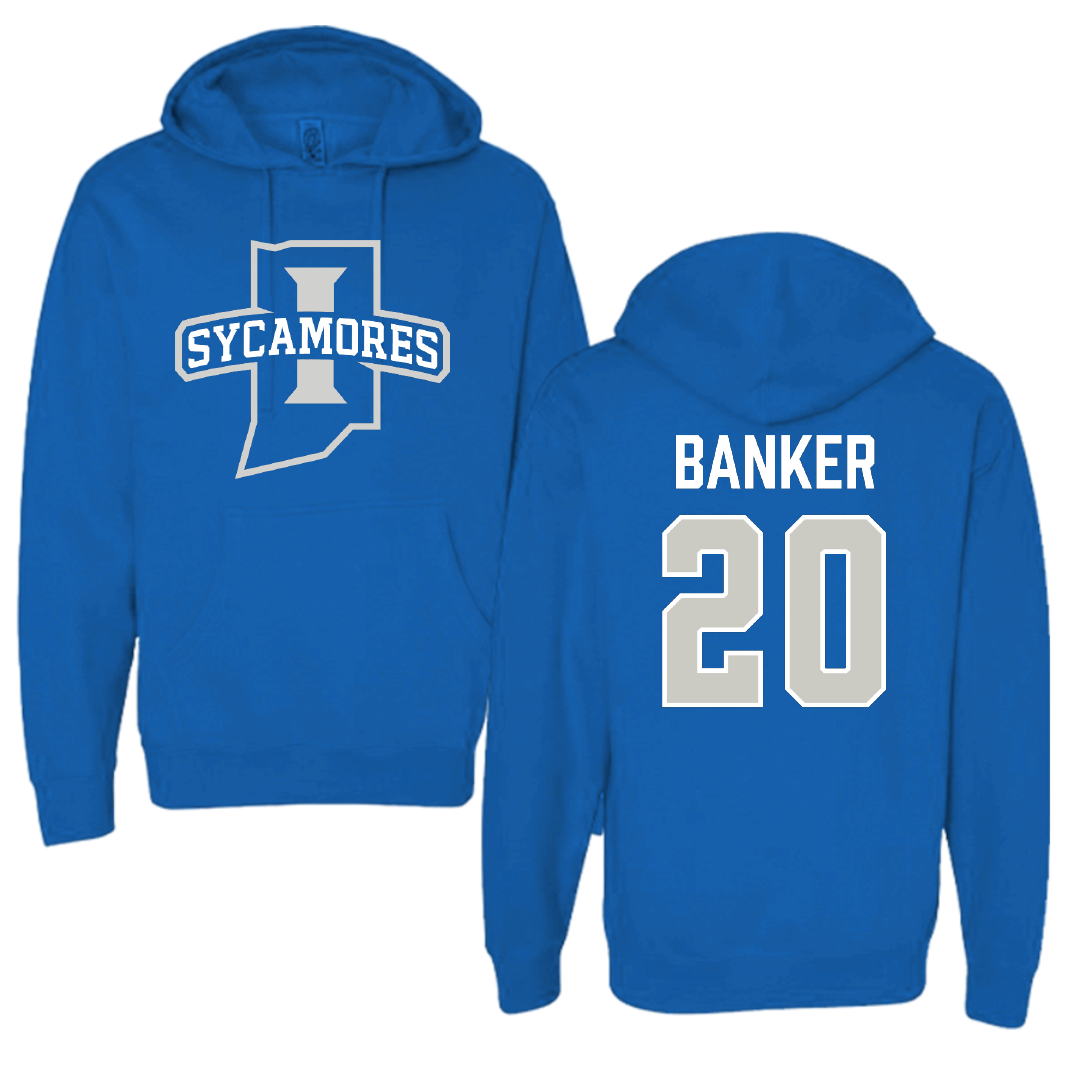 Indiana State University Baseball Blue Hoodie - #20 Brady Banker