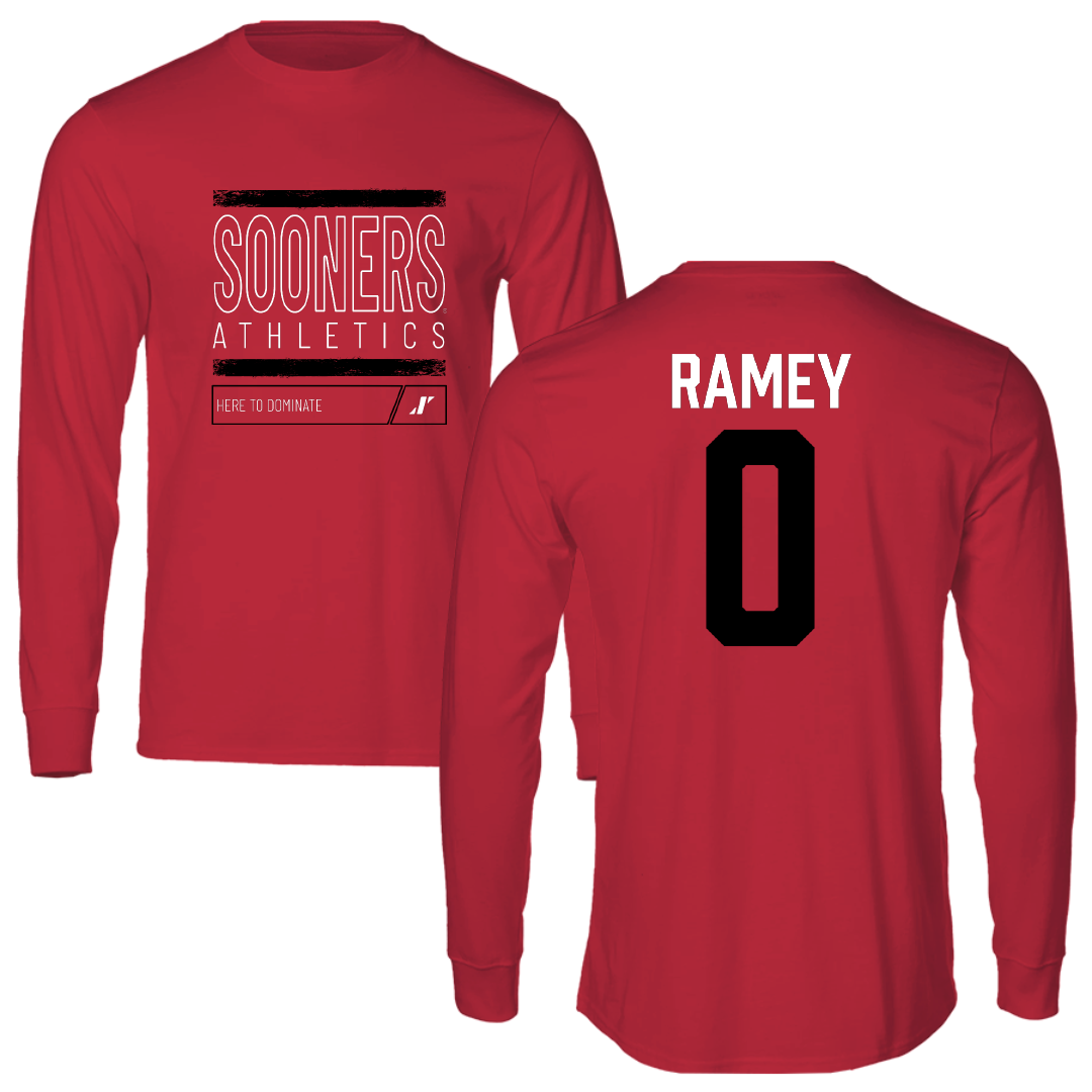 University of Oklahoma Soccer Crimson Dominate Long Sleeve - #0 Olivia Ramey
