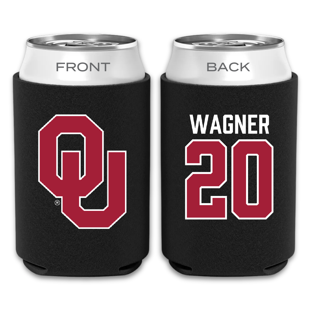 University of Oklahoma Soccer Black Can Cooler - #20 Chelsea Wagner