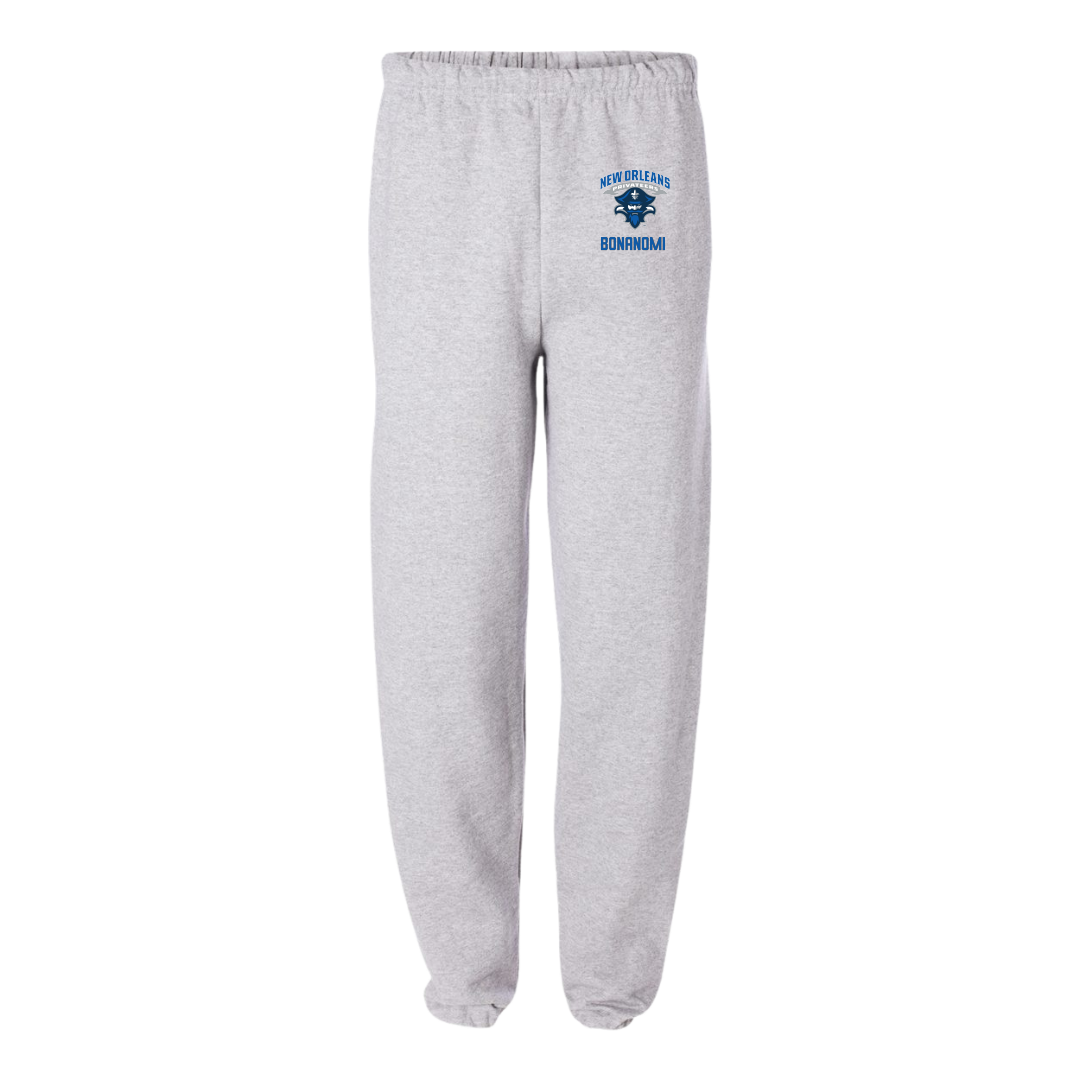 University of New Orleans TF and XC Light Gray Sweatpants - Irene Bonanomi