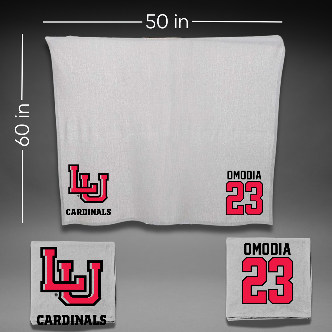 Lamar University Football Gray Blanket - #23 Paul Omodia