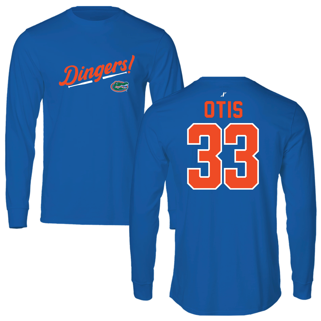 University of Florida Softball Blue Dingers Performance Long Sleeve - #33 Korbe Otis