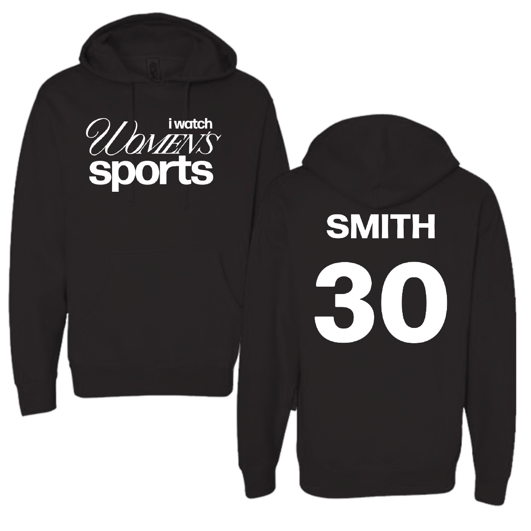 University of Utah Soccer Black WHM Hoodie - #30 Isabelle Smith