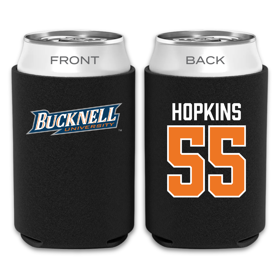 Bucknell University Lacrosse Black Can Cooler - #55 Will Hopkins