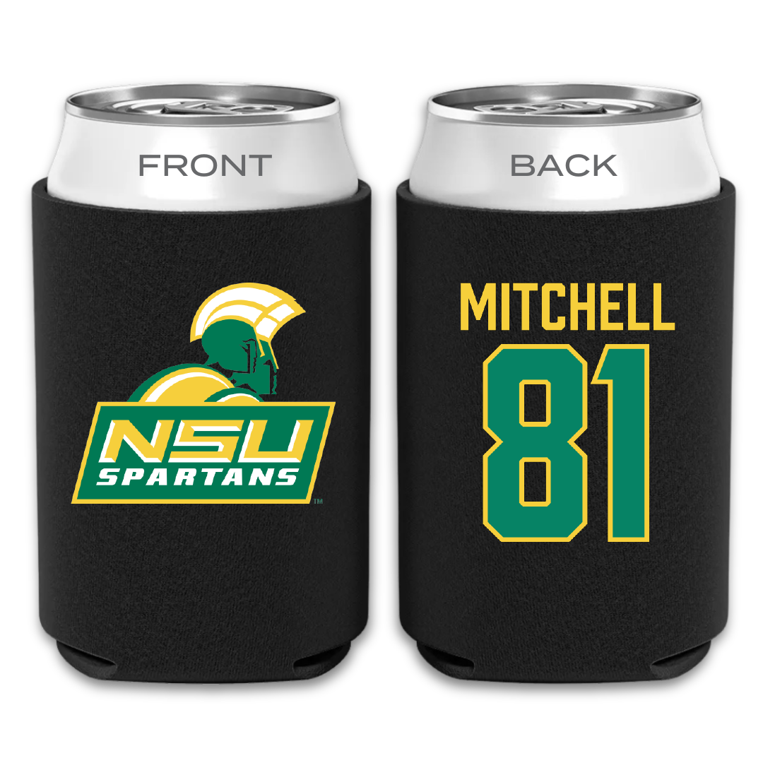 Norfolk State University Football Black Can Cooler - #81 Elyjah Mitchell