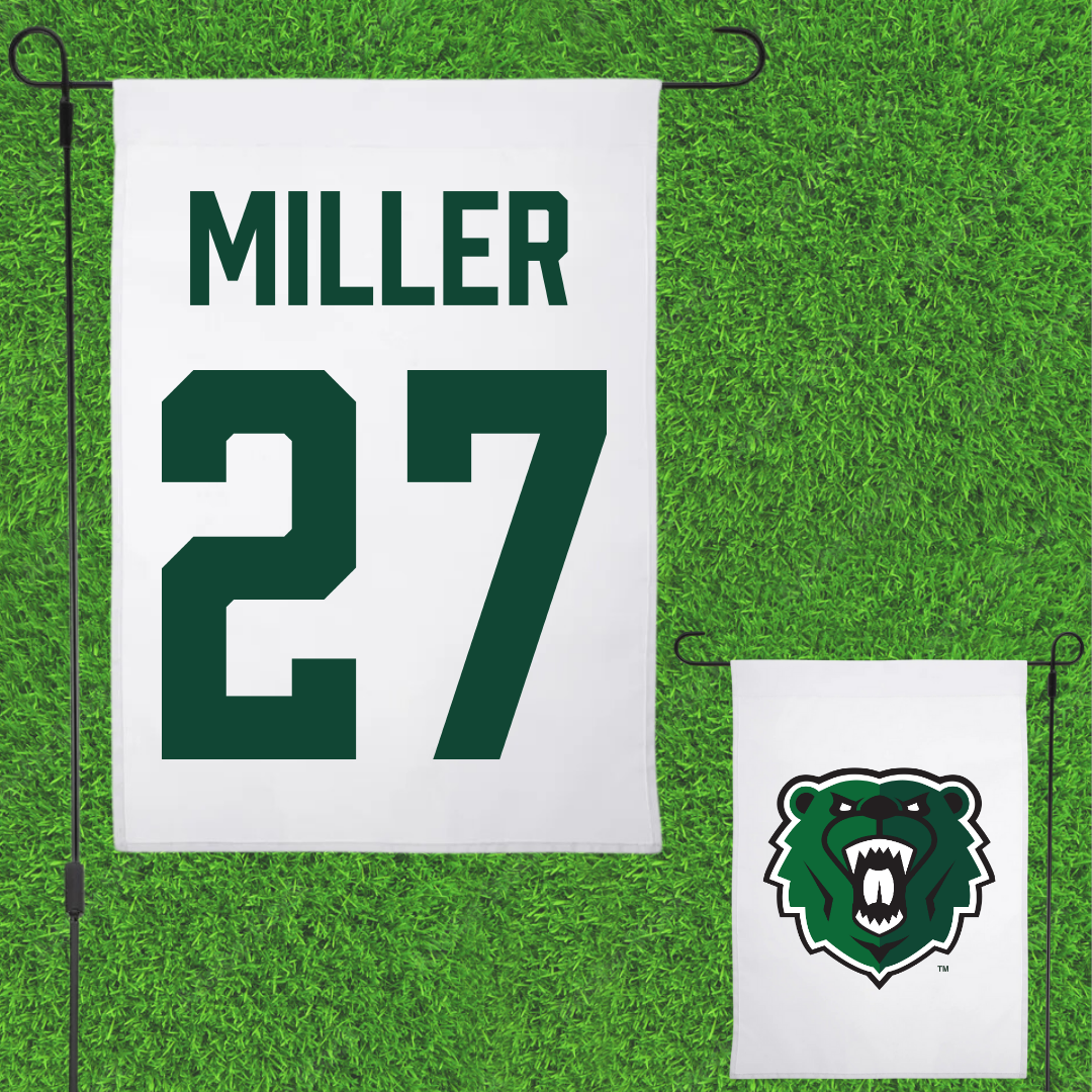 University of Wisconsin-Parkside Baseball White Garden Flag - #27 Brennen Miller