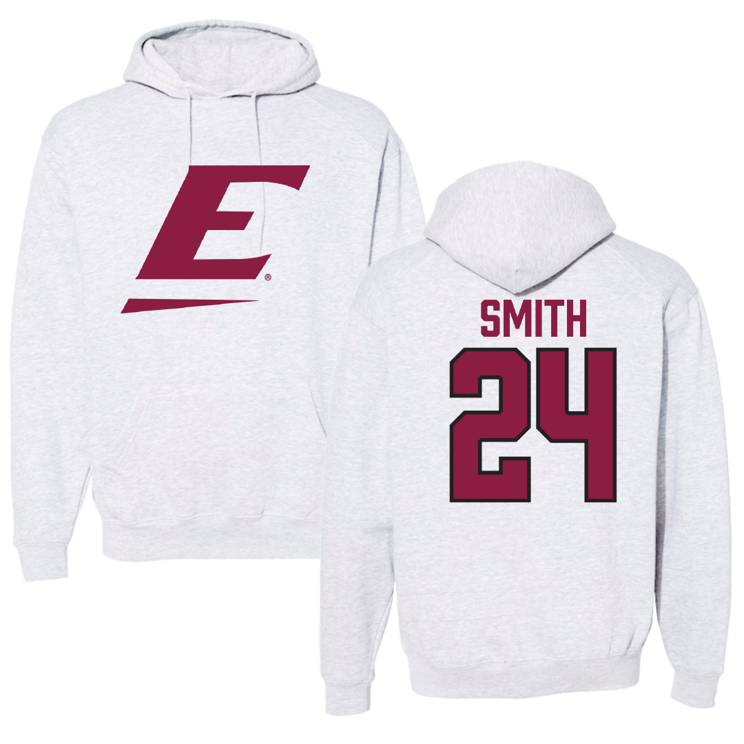 Eastern Kentucky University Football Light Gray Hoodie - #24 Kaden Smith