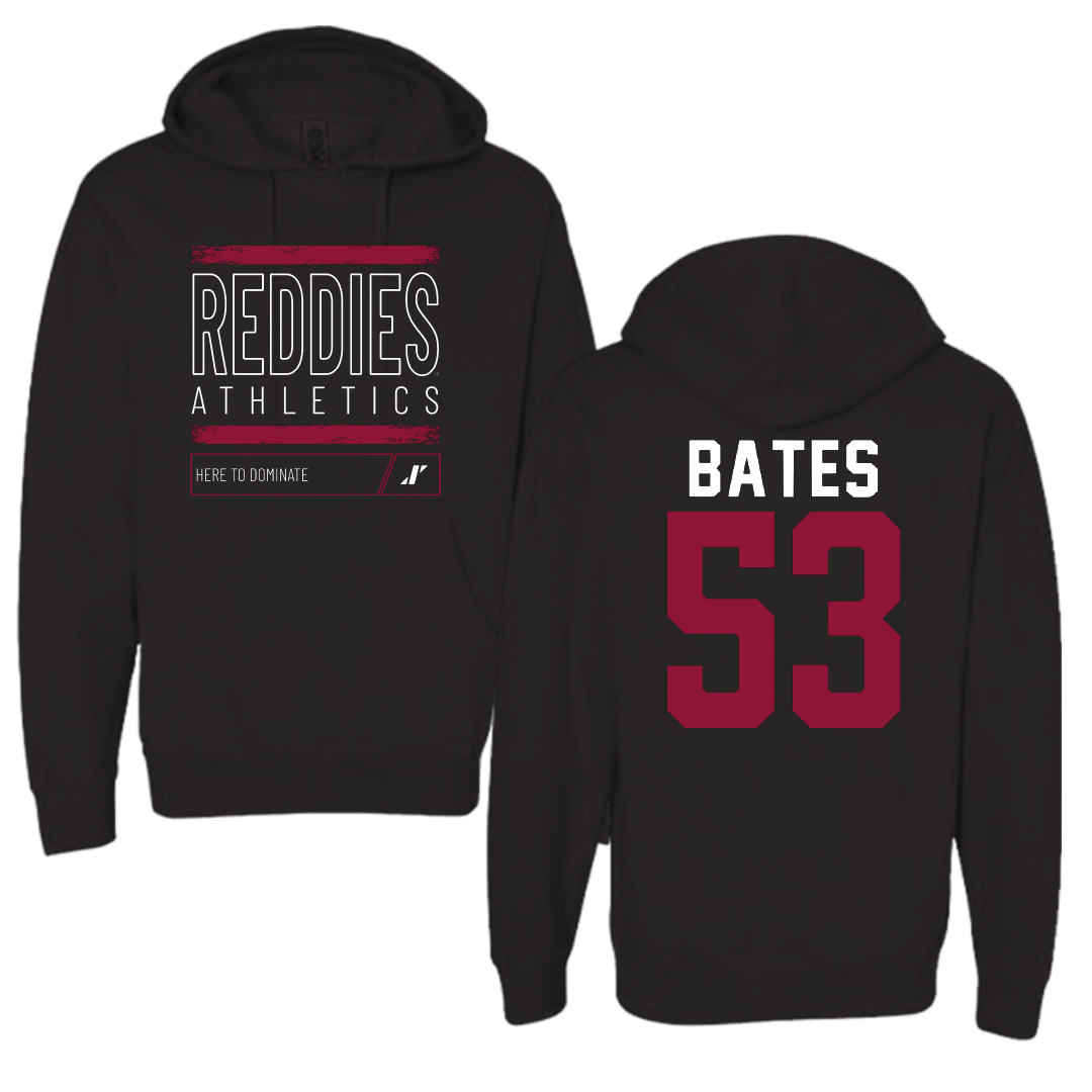 Henderson State University Baseball Black Dominate Hoodie - #53 Christian Bates