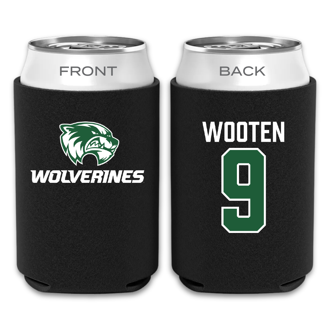 Utah Valley University Softball Black Can Cooler - #9 Taylor Wooten