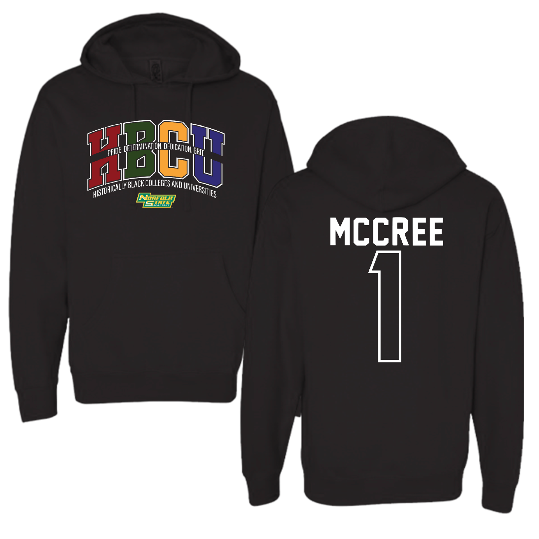 Norfolk State University Volleyball Black HBCU Hoodie - #1 Sydney McCree