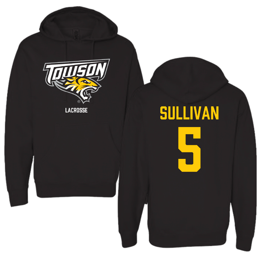 Towson University Lacrosse (W) Black Hoodie - #5 Shannon Sullivan