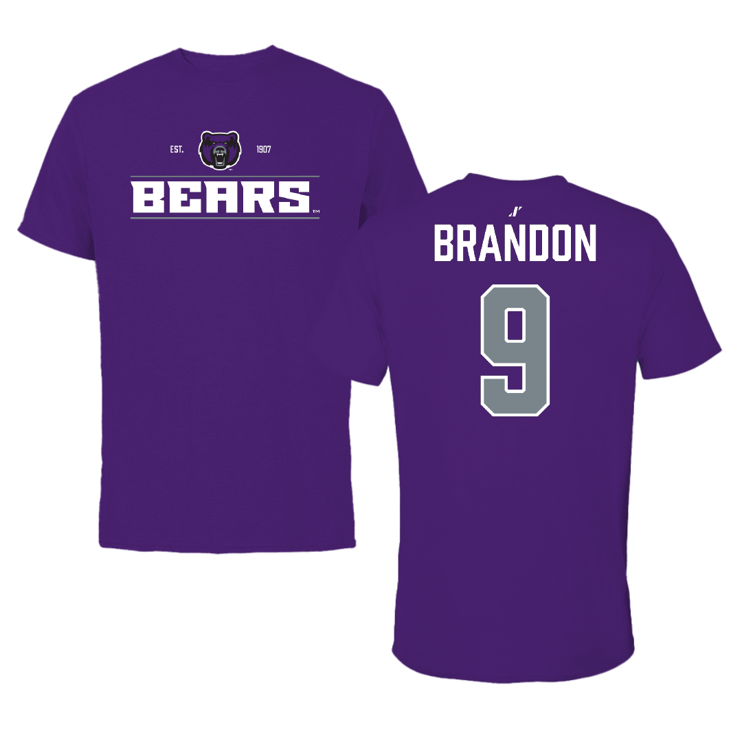University of Central Arkansas Softball Purple General Tee - #9 Trinity Brandon