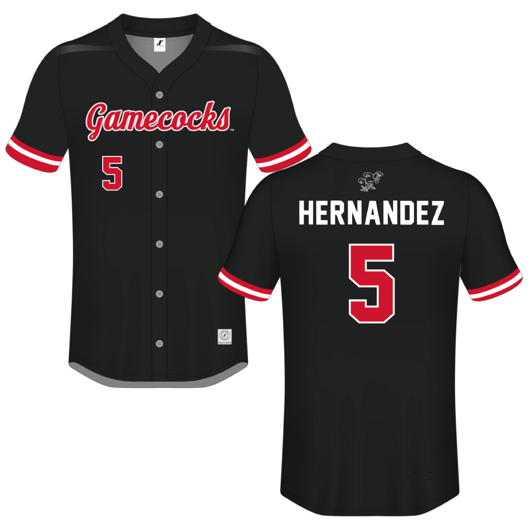 Jacksonville State University Black Button-Down Jersey - #5 Javon Hernandez