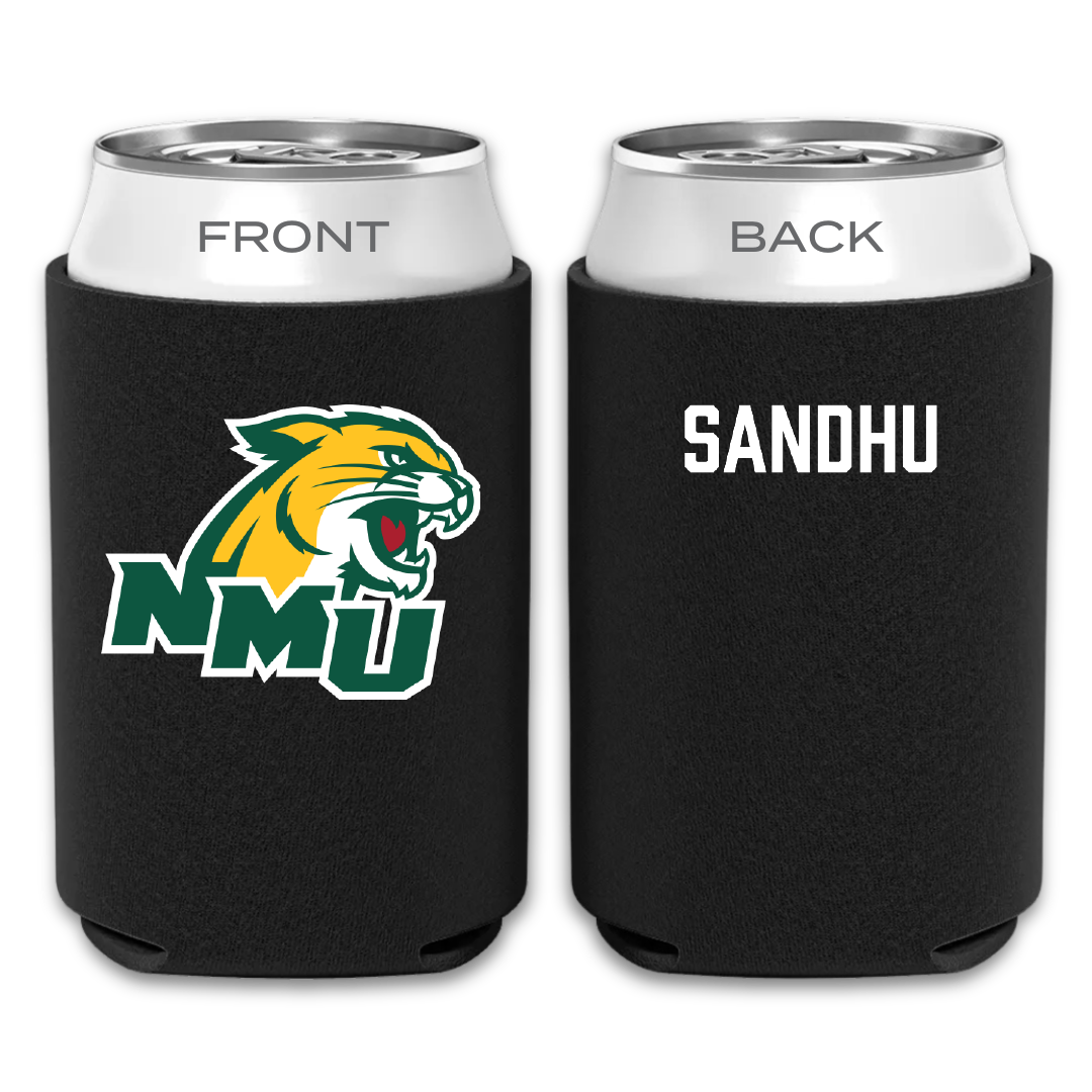 Northern Michigan University Wrestling Black Can Cooler - Bryn Sandhu