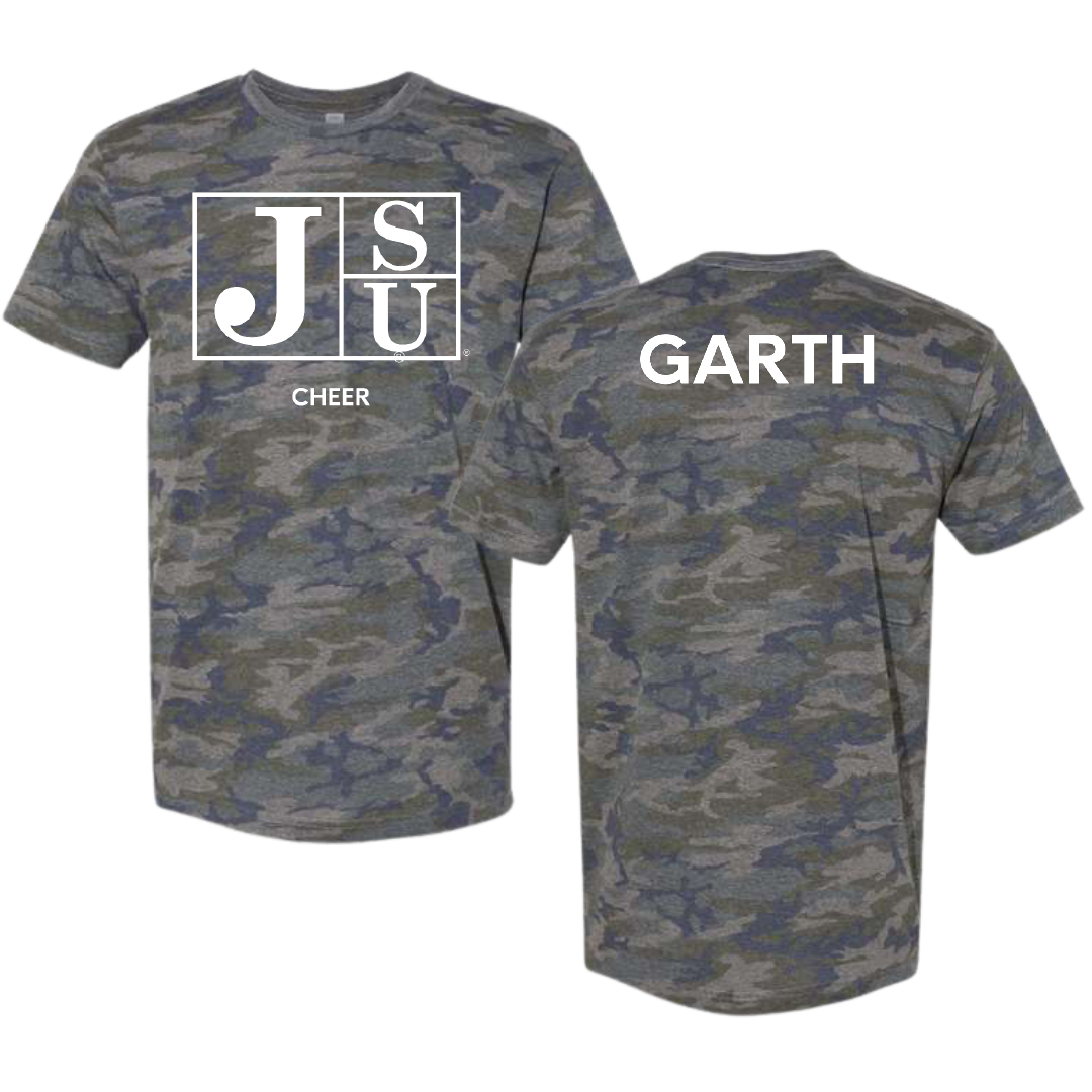 Jackson State University Cheer Vintage Camo Tee - Karlee Garth