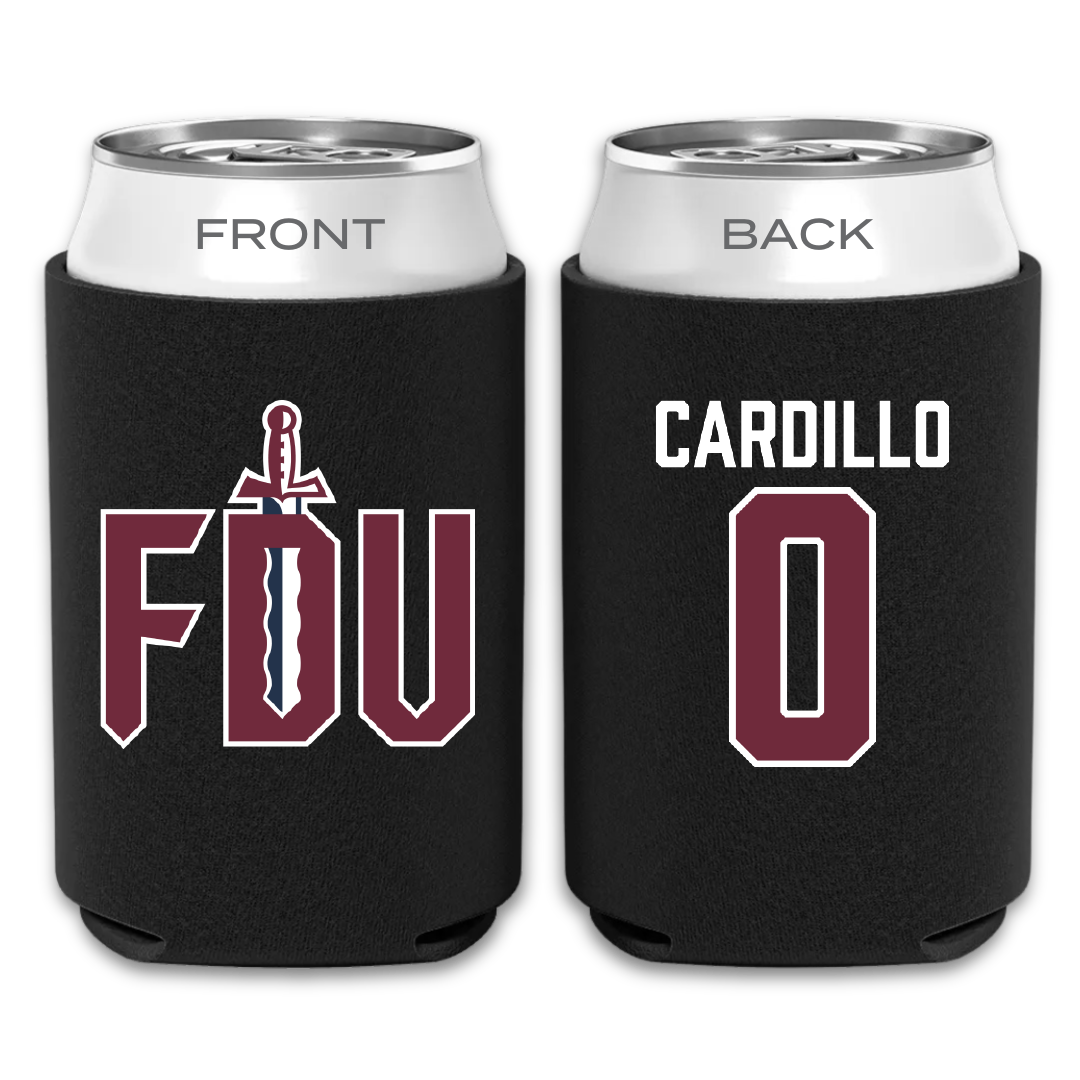 Fairleigh Dickinson University-Metropolitan Campus Soccer Black Can Cooler - #0 Faith Cardillo