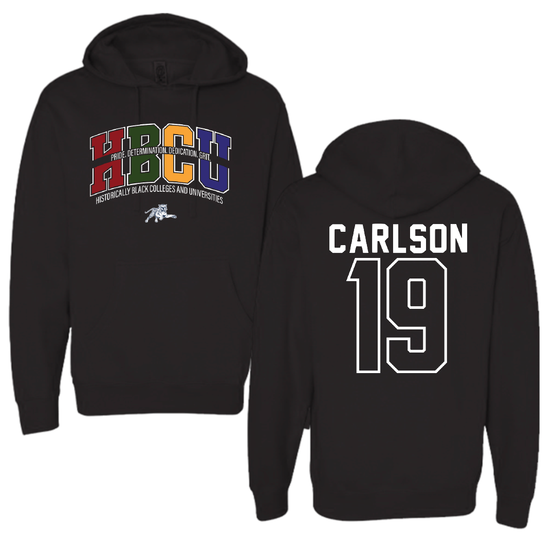 Jackson State University Softball Black HBCU Hoodie - #19 Kristina Carlson
