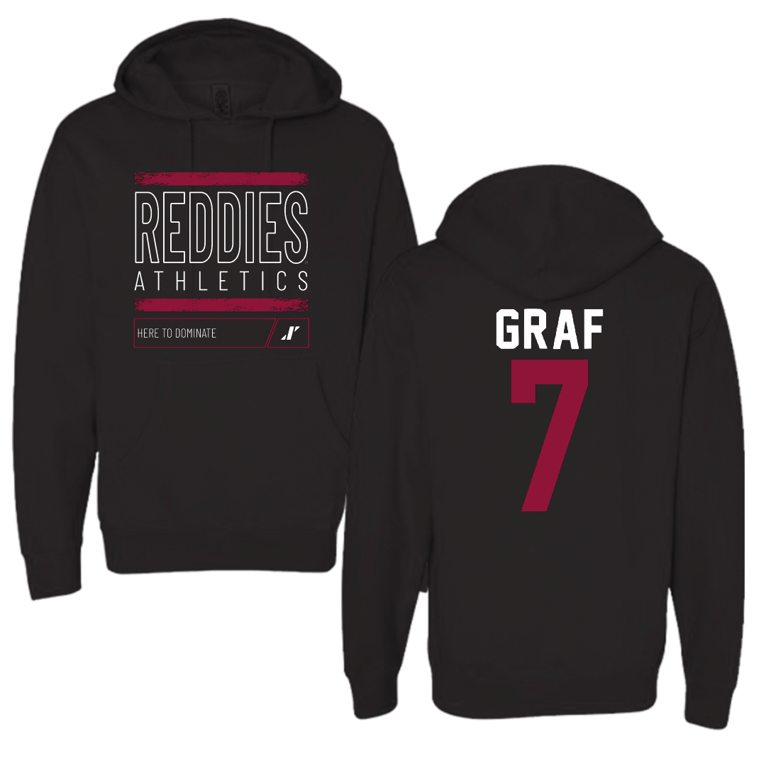 Henderson State University Baseball Black Dominate Hoodie - #7 Ty Graf