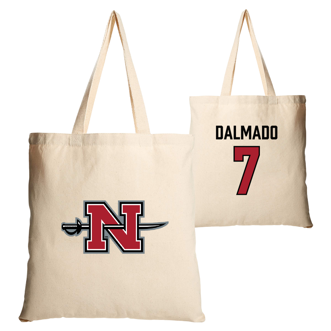 Nicholls State University Football Tan Canvas Tote Bag - #7 Jake Dalmado