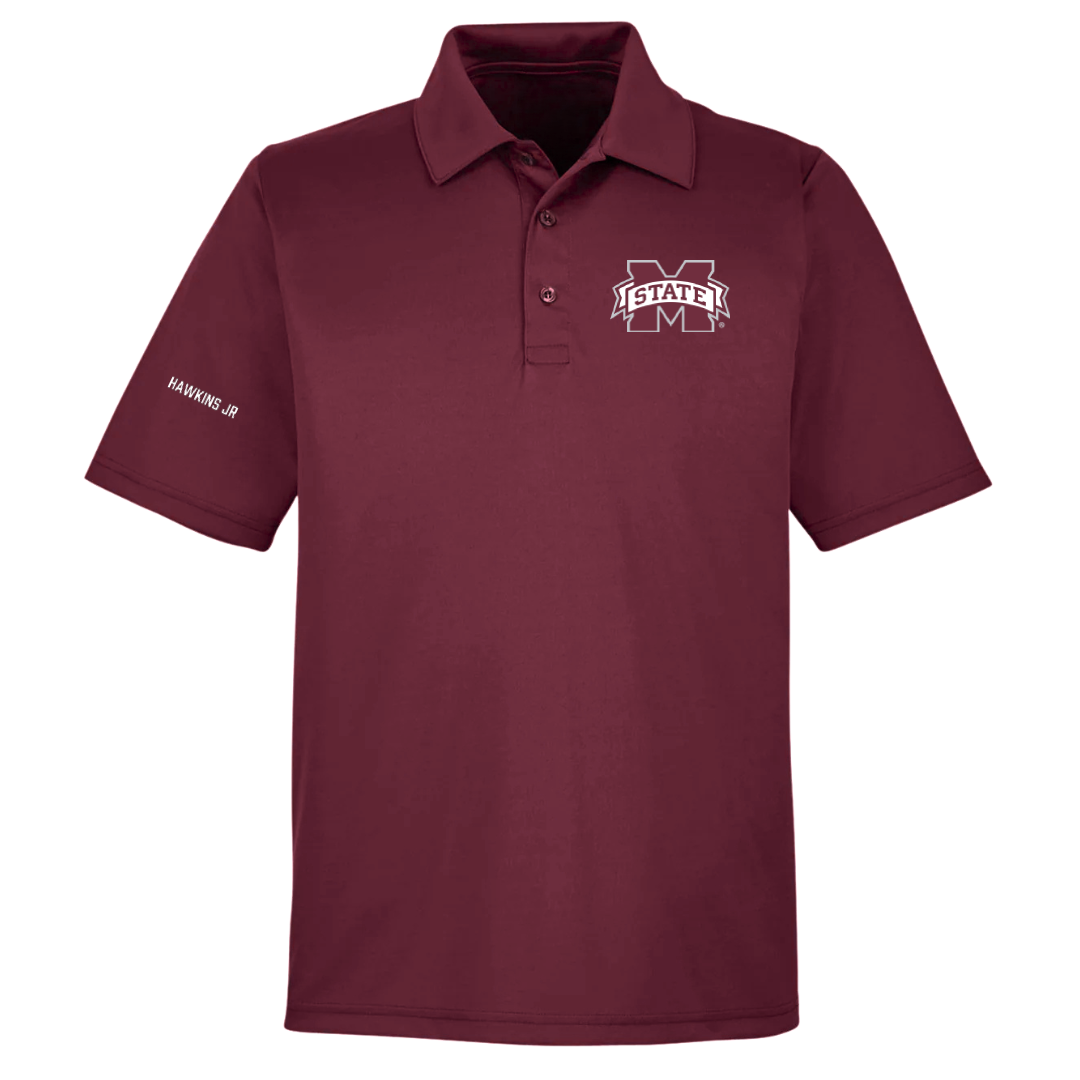 Mississippi State University TF and XC Maroon Polo - Sherman Hawkins Jr