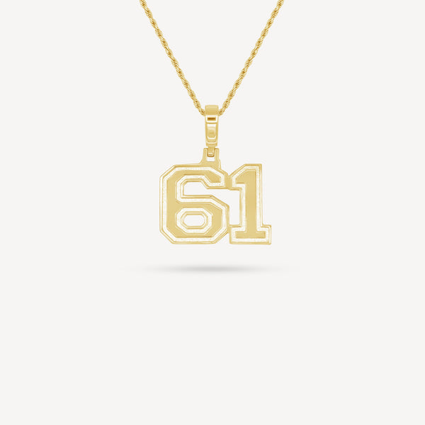 Gold Presidents Pendant and Chain - #61 Mason Carnell