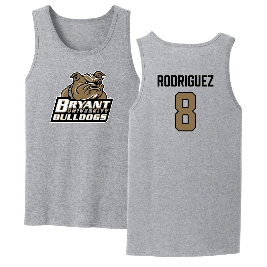 Bryant University Soccer Sport Gray Tank Top - #8 Diego Rodriguez