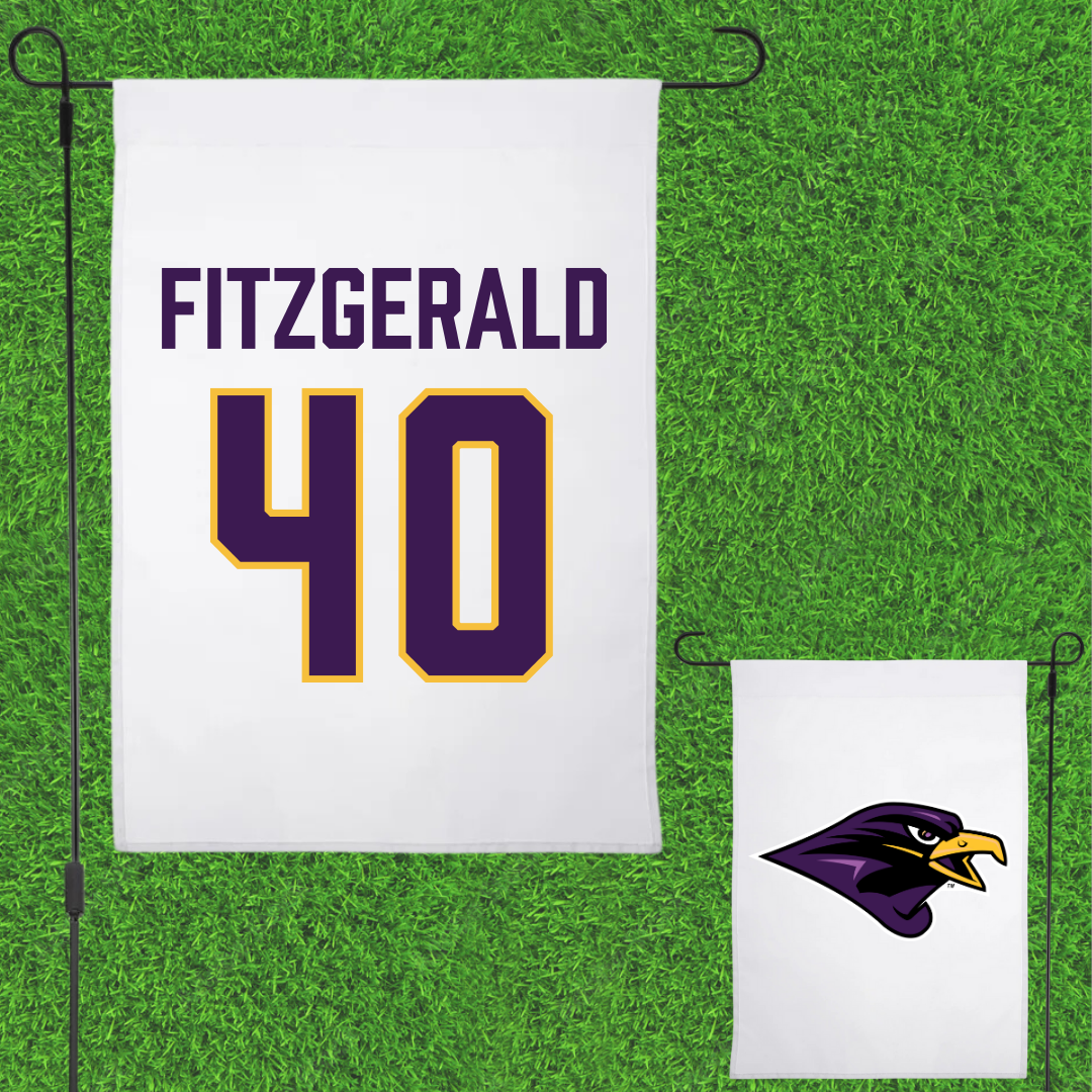 University of Montevallo Baseball White Garden Flag - #40 Jack Fitzgerald