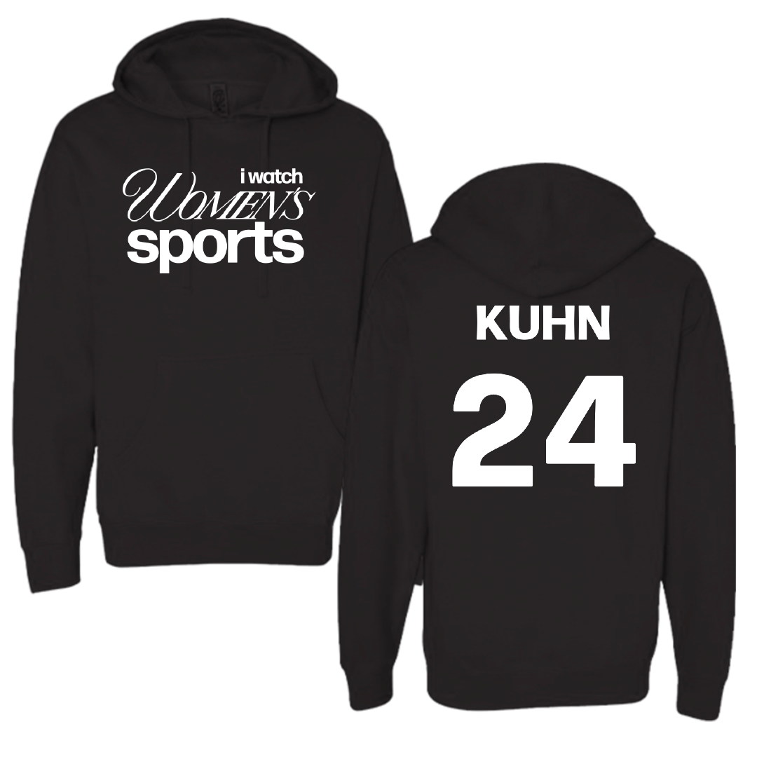 Northern Michigan University Basketball Black WHM Hoodie - #24 Makaylee Kuhn