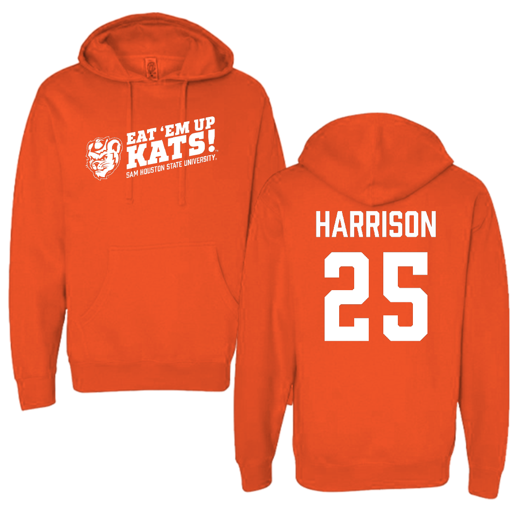 Sam Houston State University Softball Orange General Hoodie - #25 Roni Harrison