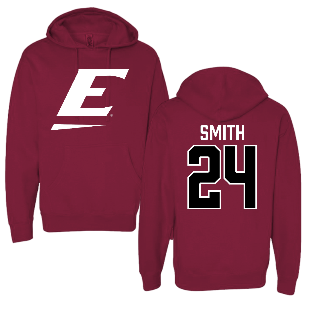 Eastern Kentucky University Football Maroon Hoodie - #24 Kaden Smith