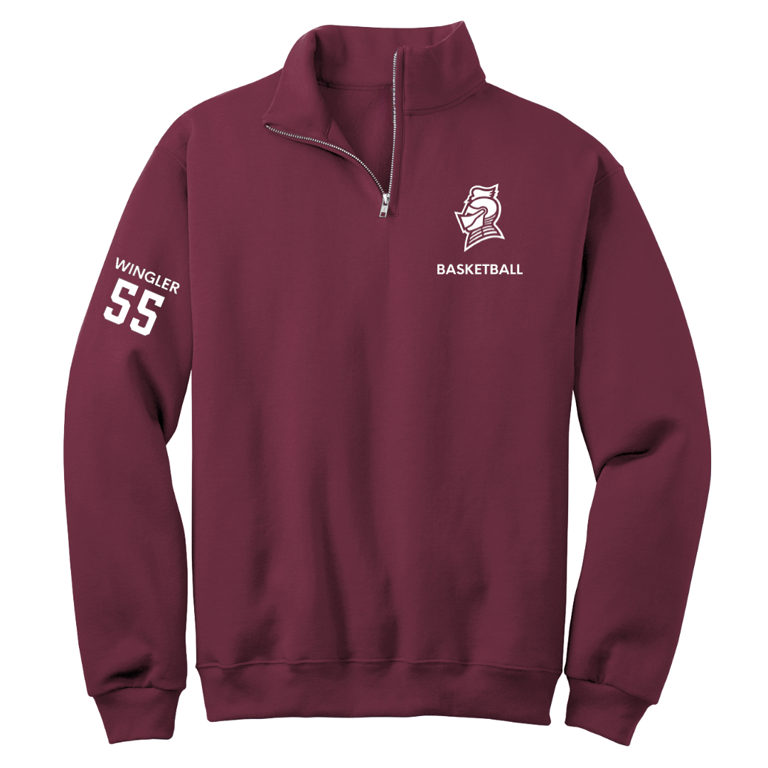 Bellarmine University Basketball (W) Maroon Quarter-Zip - #55 Kendall Wingler
