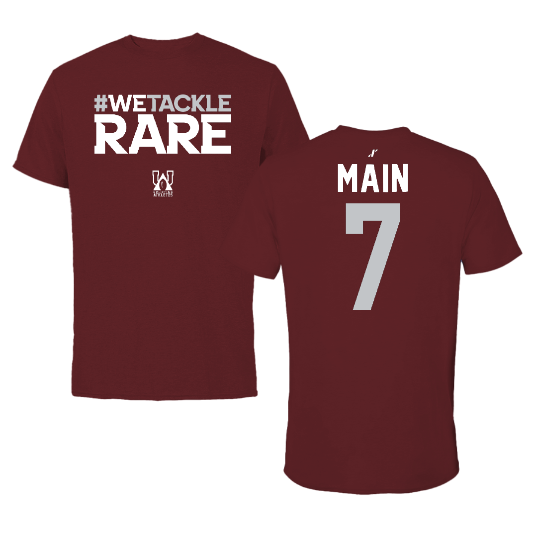 Mississippi State University Soccer Maroon Uplifting Athletes Tee - #7 Zoe Main