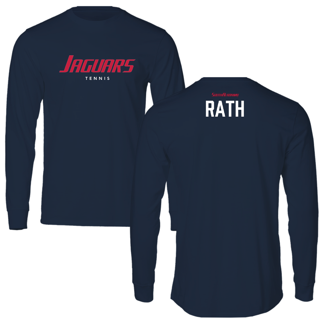 University of South Alabama Tennis Navy Performance Long Sleeve - Ava Rath