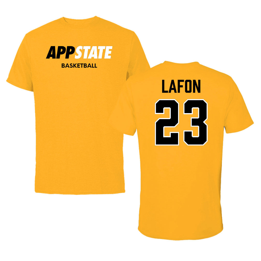 Appalachian State University Basketball (W) Gold Tee - #23 Samantha LaFon