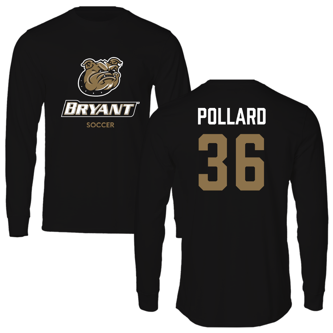 Bryant University Soccer (M) Black Long Sleeve - #36 Daimon Pollard