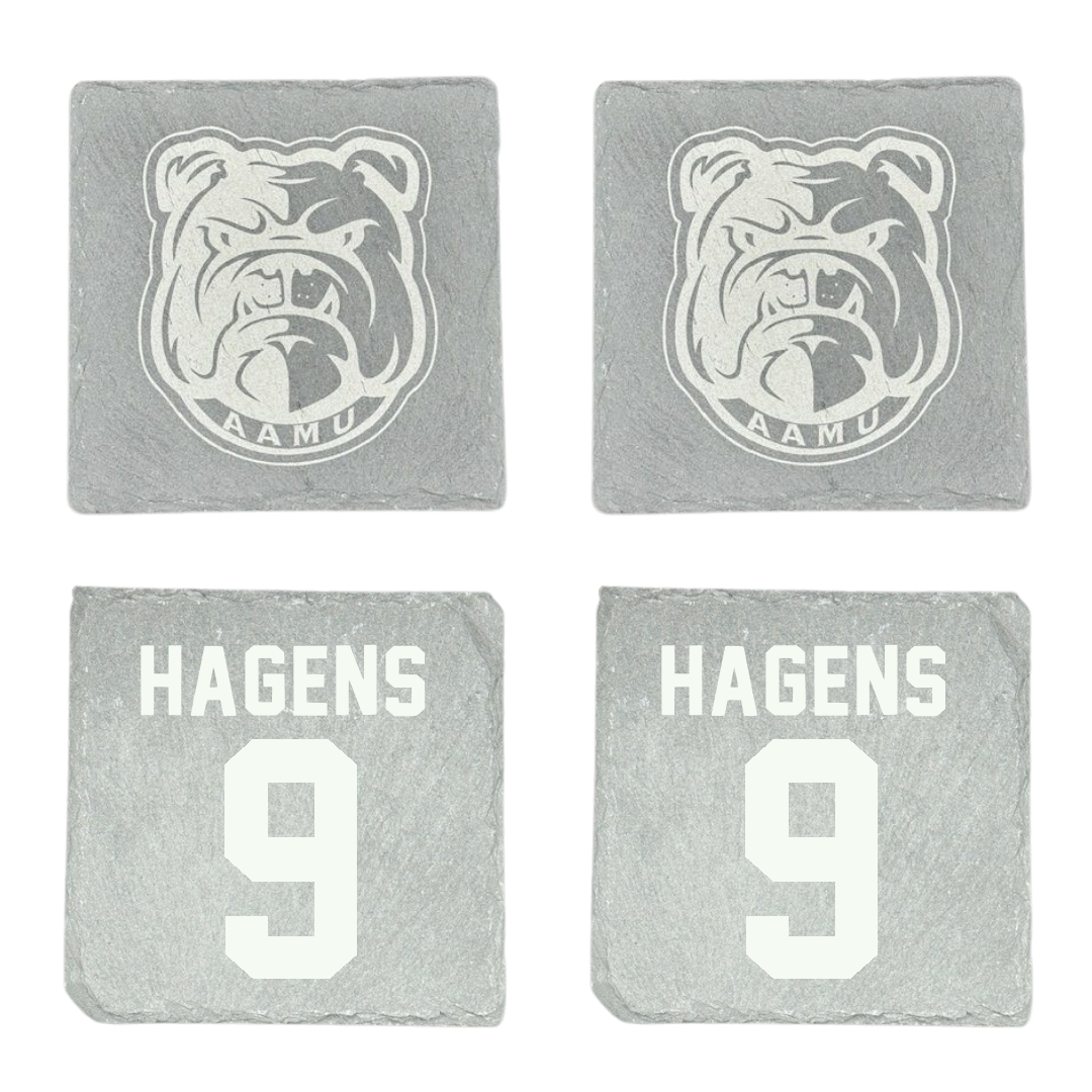 Alabama A&M University Football Stone Bulldogs Coaster (4 Pack)  - #9 Mekhi Hagens
