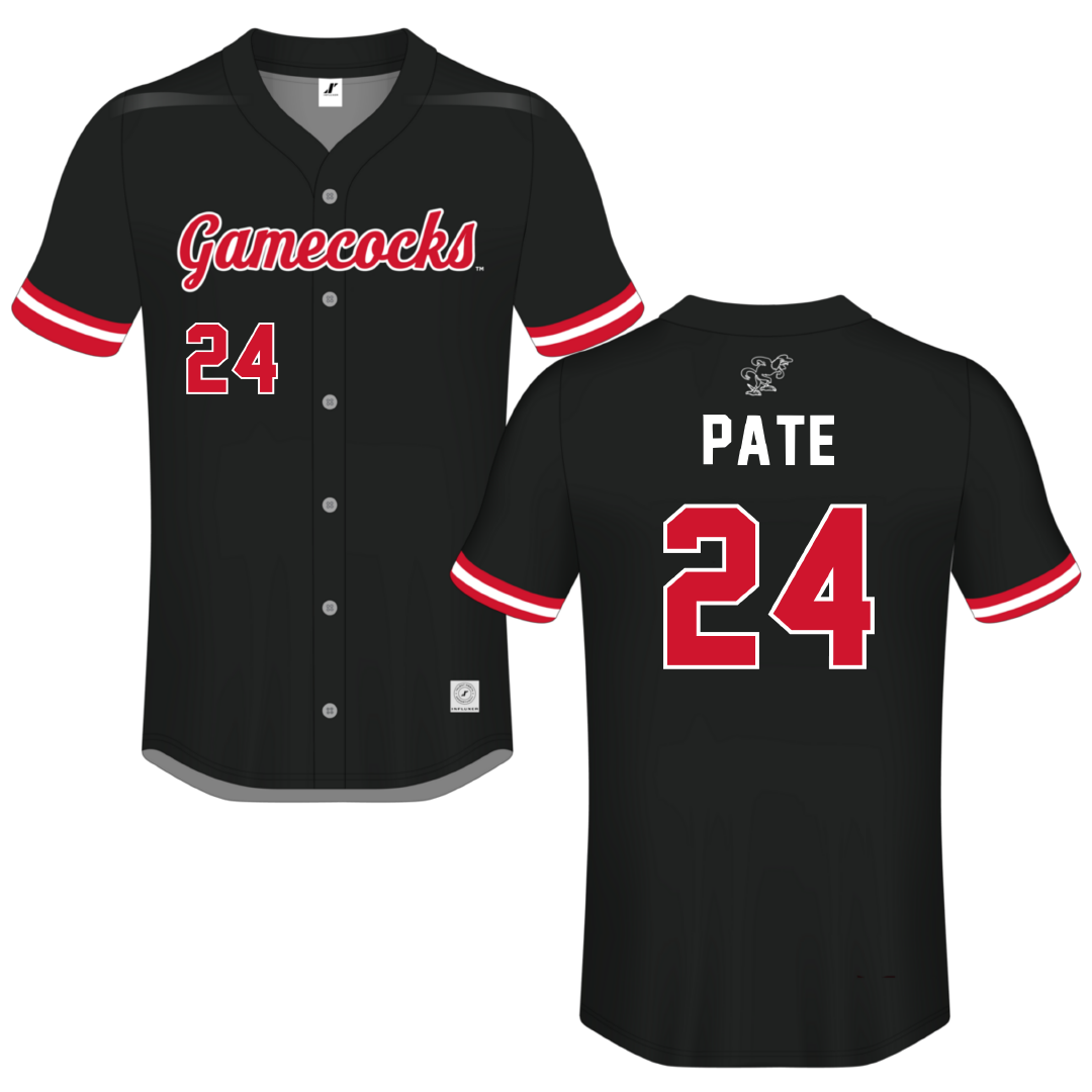 Jacksonville State University Black Button-Down Jersey - #24 Ella Pate