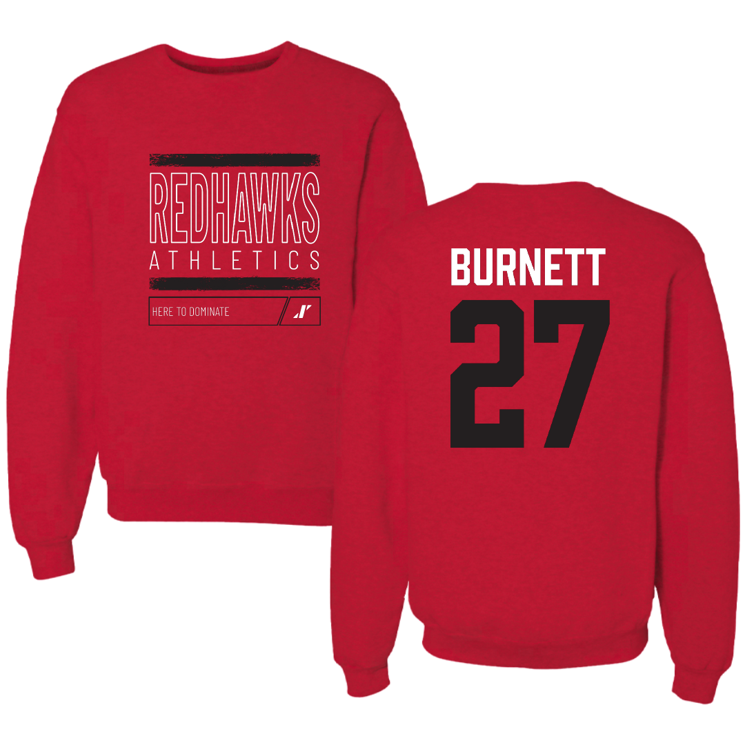 Southeast Missouri State University Softball Red Dominate Crewneck - #27 Hailey Burnett