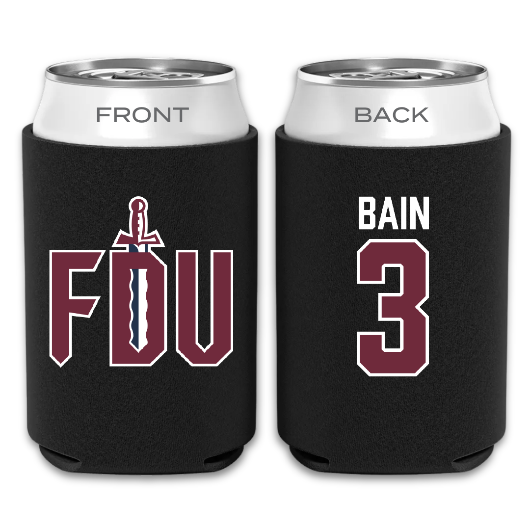 Fairleigh Dickinson University-Metropolitan Campus Volleyball Black Can Cooler - #3 Avery Bain
