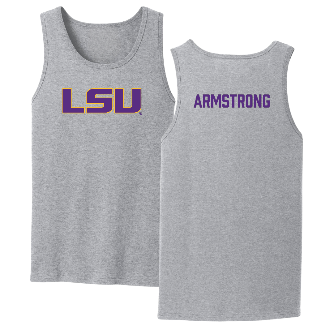 Louisiana State University TF and XC Sport Gray Tank Top - Alia Armstrong