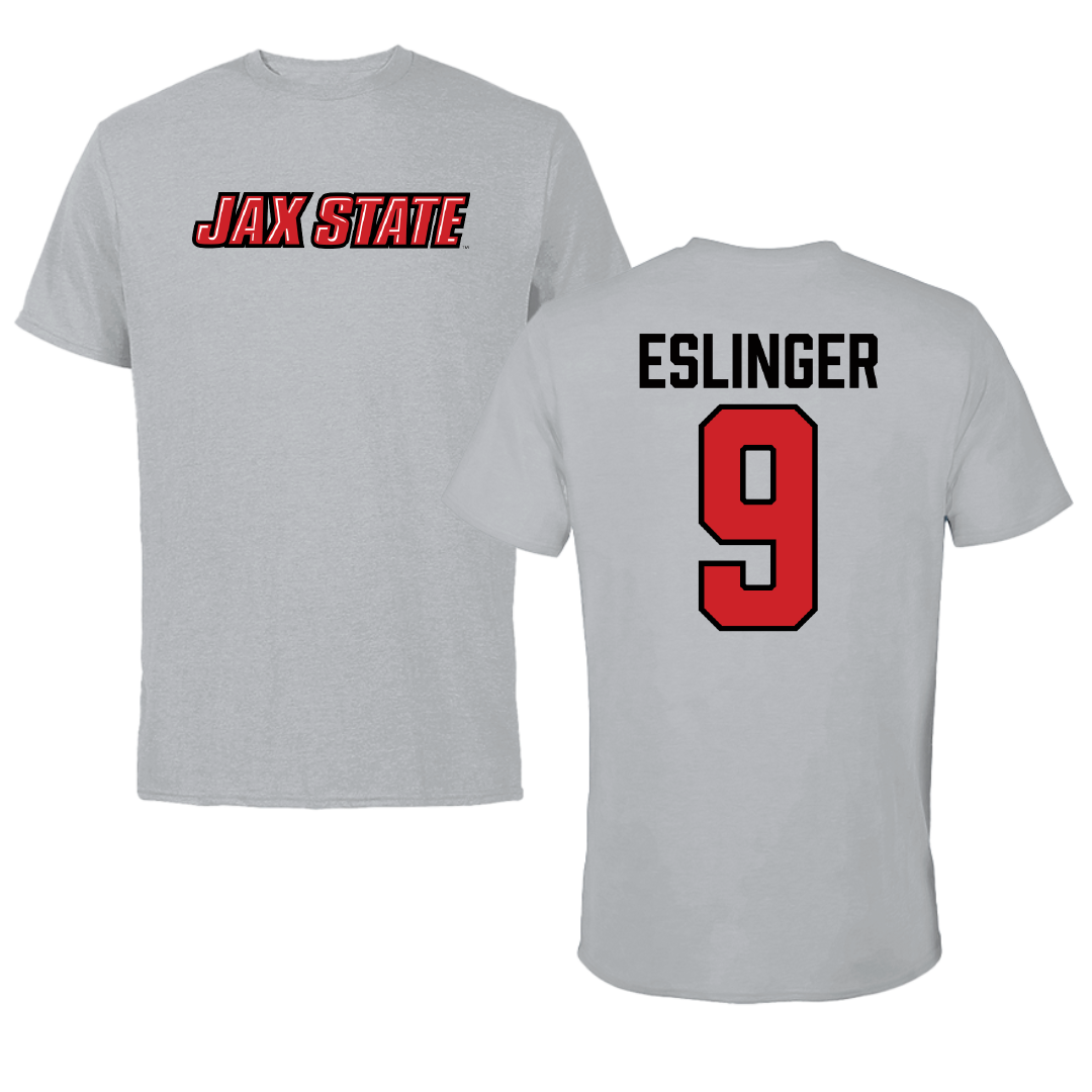 Jacksonville State University Softball Sport Gray Tee - #9 Jordan Eslinger