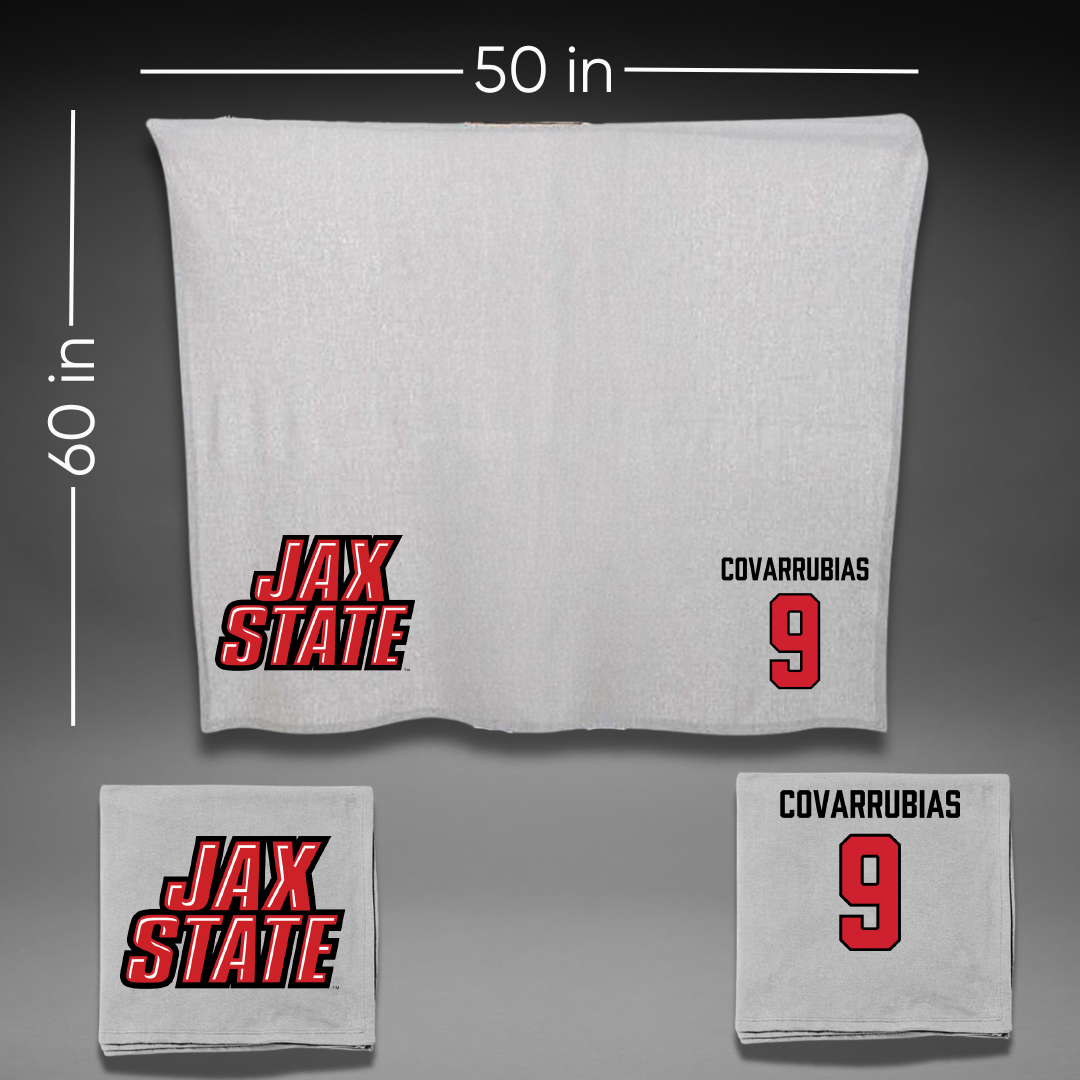 Jacksonville State University Bowling Gray Blanket - #9 Keyla Covarrubias