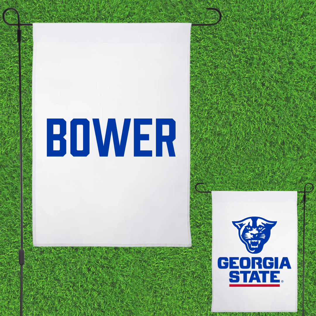 Georgia State University Softball White Garden Flag - Briana Bower