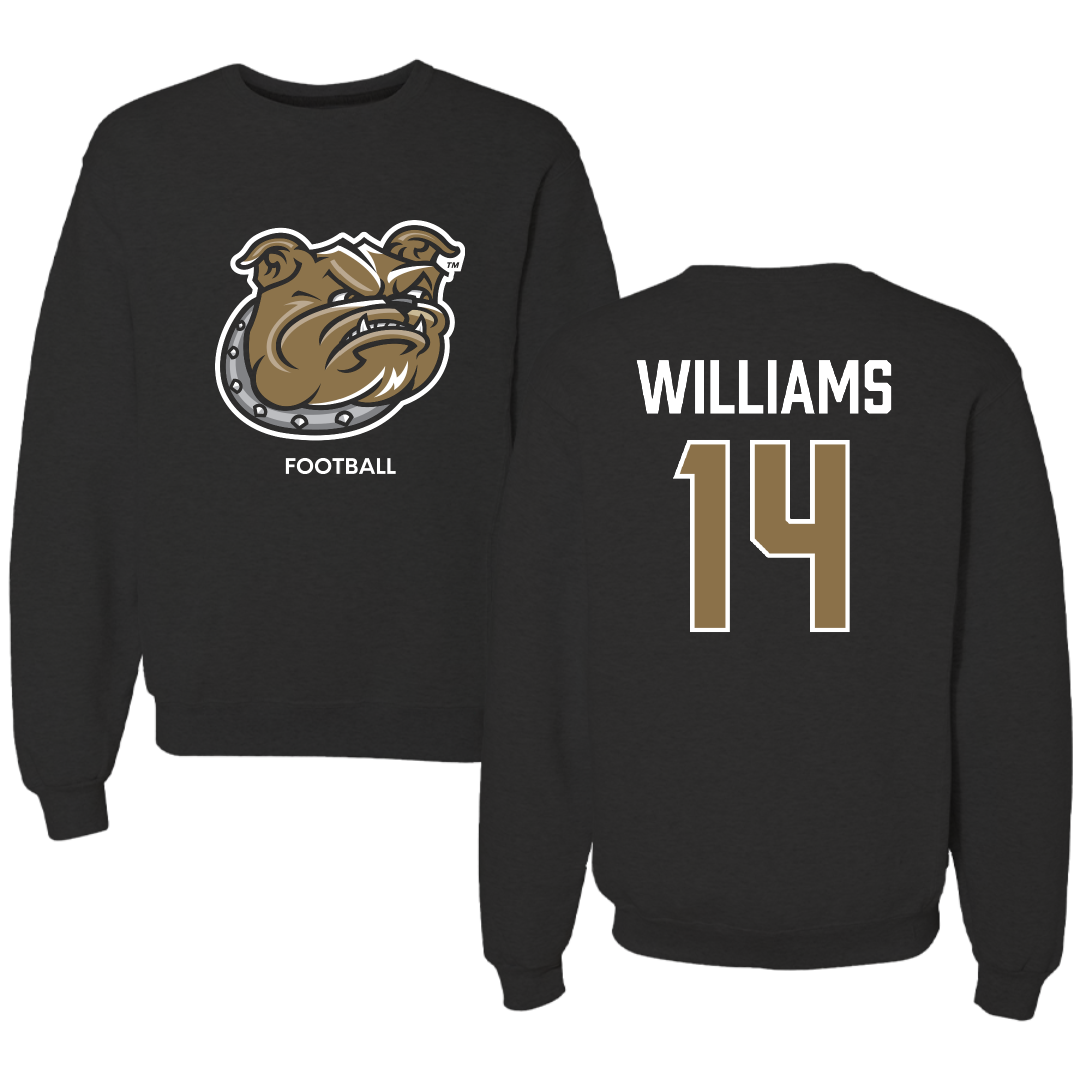 Bryant University Football Black Crewneck - #14 Ryan Williams